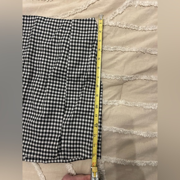 Love on a Hanger Black and White Gingham A-Line Skirt - Picture 5 of 6